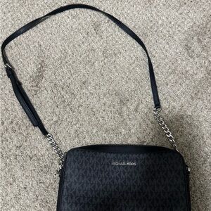 Michael Kors Black Monogram Crossbody